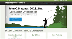 Desktop Screenshot of matunasortho.com
